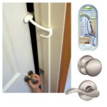 DOOR MONKEY Child Proof Door Lock & Pinch Guard - For Door Knobs & Lever Handles - Easy to Install - No Tools or Tape Required - Baby Safety Door Lock For Kids - Very Portable - Great for Dogs & Cats - Image 2