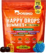 Happy Drops – Daily Superfood Gummies for Mood Support, Focus and Energy – Sugar-Free, Vegan, Blueberry Flavor – 90 Gummies for Adults – Daily Support for Mood, Focus and Natural Energy - Image 2