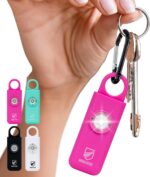 Original Defense® Siren Self-Defense Alarm - 130 dB Keychain Alarm with LED Strobe Light for Women, Children, and Elderly - Police Recommended - (Magenta, 1 Count) - Image 2