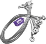 NAZOU 10Pack Security Cable with Loops 1/8IN Anti-Shedding Cable Lock for Tool Lanyard Travel Luggage Bike Steel Wire Lock Cable - Image 2